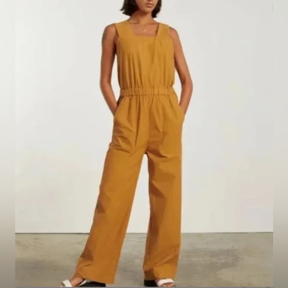 Everlane The Fatigue Apron Jumpsuit in Amber Gold Size 0 - Picture 1 of 13